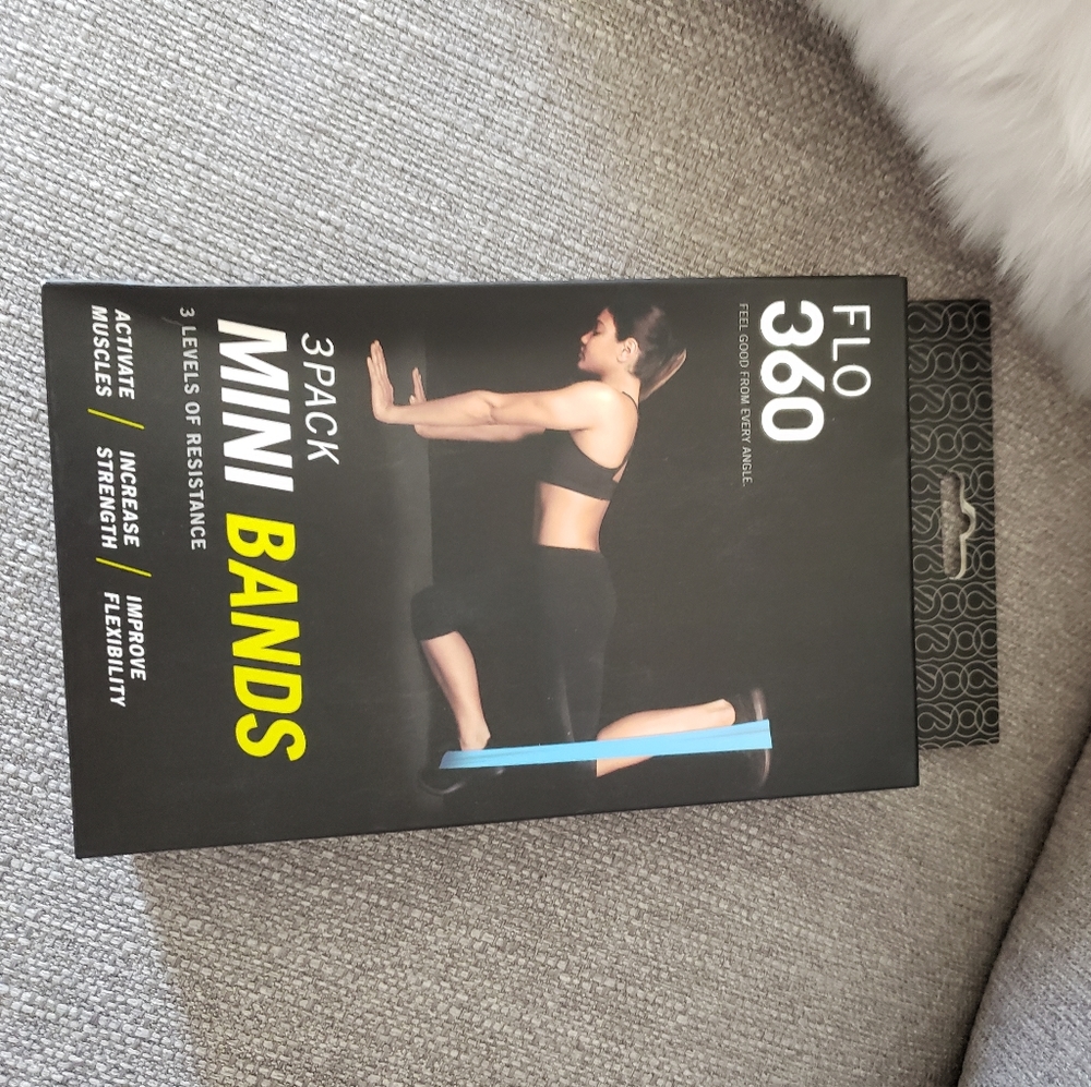 Flo 360 three pack mini leg butt workout bands